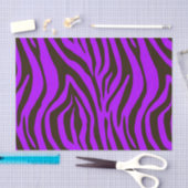 Tierdruckmuster des lila Zebra Seidenpapier (Handwerk)
