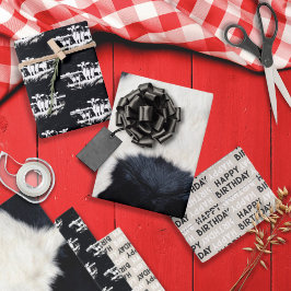 Tierdruckpapier für das Umhüllen von Kuh 3 Geschenkpapier Set