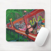 Tierdschungel-Zug Mousepad (Mit Mouse)