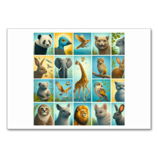 Tiere (동 물) - koreanische Flash Cards Tischnummer