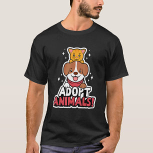 Tiere Adoptieren Rettet Katzen Und Hunde Tierheim T-Shirt