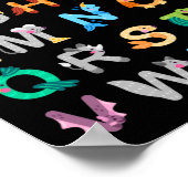 Tiere Alphabet Lernen ABC Tiere Poster (Ecke)