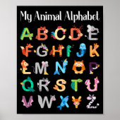 Tiere Alphabet Lernen ABC Tiere Poster (Vorne)