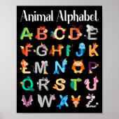 Tiere Alphabet Lernen ABC Tiere Poster (Vorne)