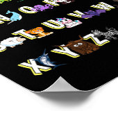 Tiere Alphabet Poster (Ecke)