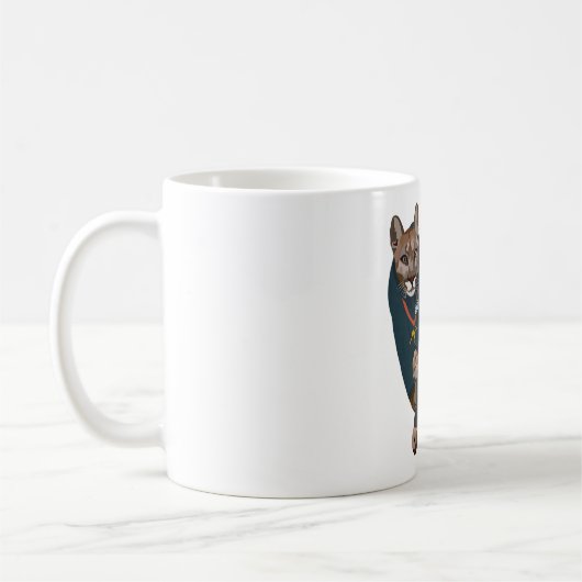 Tiere als Zookeepers Kaffeetasse (Links)