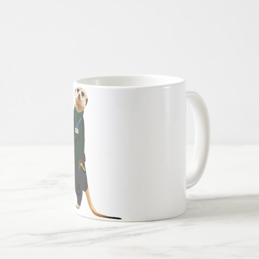 Tiere als Zookeepers Kaffeetasse (VorderseiteRechts)