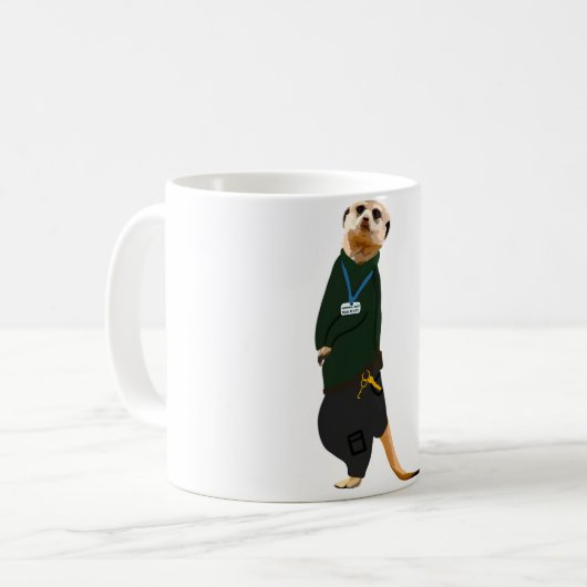 Tiere als Zookeepers Kaffeetasse (Vorderseite Links)