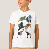 Tiere als Zookeepers T-Shirt (Vorderseite)