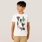Tiere als Zookeepers T-Shirt (Vorne ganz)
