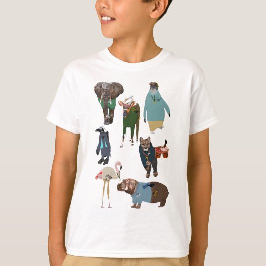 Tiere als Zookeepers T-Shirt (Vorderseite)