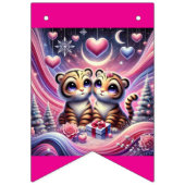 Tiere am Valentinstag Wimpelkette (Dritte Fahne)