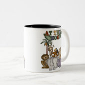 Tiere am Zoo Zweifarbige Tasse (VorderseiteRechts)