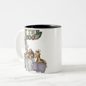 Tiere am Zoo Zweifarbige Tasse (Vorderseite Links)