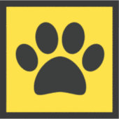 Tiere an Bord Aufkleber (Vorderseite)