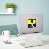 Tiere an Bord Aufkleber (Laptop auf Schreibtisch)