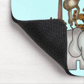 Tiere an den Zoo-T-Shirts und den Geschenken Mousepad (Ecke)