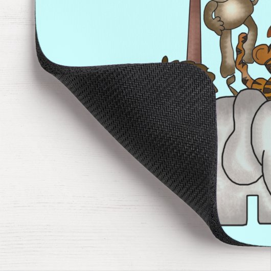 Tiere an den Zoo-T-Shirts und den Geschenken Mousepad (Ecke)