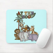Tiere an den Zoo-T-Shirts und den Geschenken Mousepad (Mit Mouse)
