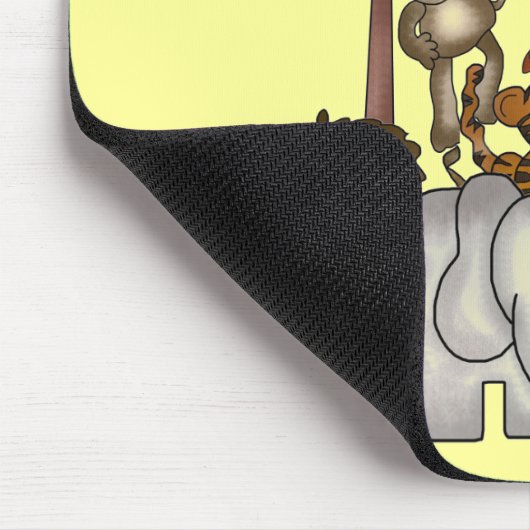 Tiere an den Zoo-T-Shirts und den Geschenken Mousepad (Ecke)