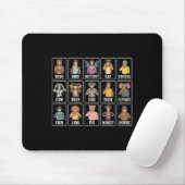 Tiere ASL Hand Gesture Tiere Gehörverlust Mousepad (Mit Mouse)