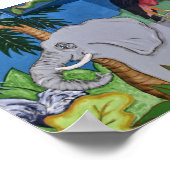 Tiere auf der Savannah Poster (Ecke)