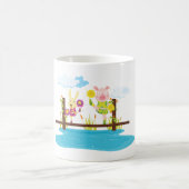 Tiere auf einer Bridge-Kaffee-Tasse Kaffeetasse (Mittel)
