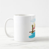 Tiere auf einer Bridge-Kaffee-Tasse Kaffeetasse (Links)