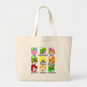 Tiere auf Parade-T-Shirts und Geschenken Jumbo Stoffbeutel