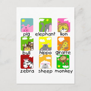 Tiere auf Parade Tshirts und Geschenke Postkarte