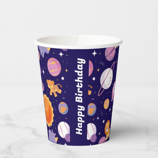 Tiere auf Party-Cups Pappbecher (Links)