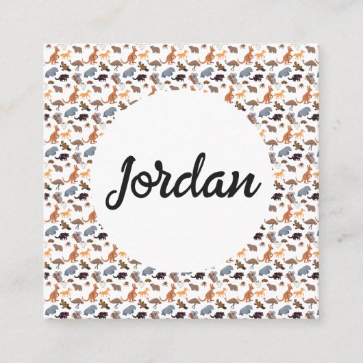 Tiere aus Australien Aussie Wildlife Begleitkarte (Vorderseite)