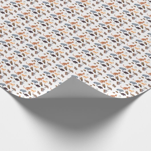 Tiere aus Australien Aussie Wildlife Geschenkpapier (Ecke)