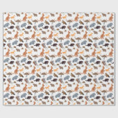 Tiere aus Australien Aussie Wildlife Geschenkpapier (Flach)