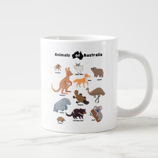 Tiere aus Australien Aussie Wildlife Jumbo-Tasse (Rechts)