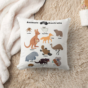Tiere aus Australien Aussie Wildlife Kissen