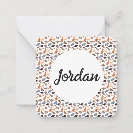 Tiere aus Australien Aussie Wildlife Mitteilungskarte (Vorderseite)