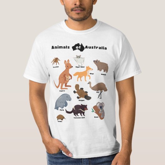 Tiere aus Australien Aussie Wildlife T - Shirt (Vorderseite)