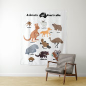 Tiere aus Australien Aussie Wildlife Wandteppich (Beispiel)