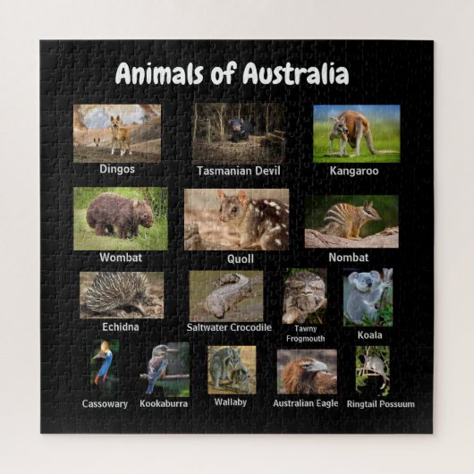 Tiere aus Australien Jigsaw Puzzle (Vertikal)