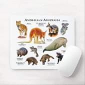 Tiere aus Australien Mousepad (Mit Mouse)