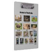 Tiere aus Australien Zwischenablage Klemmbrett (Rechts)