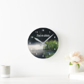 Tiere aus dem Nebel auf einem Teich Orton Personal Runde Wanduhr (Zuhause)