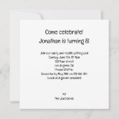 Tiere aus dem Party der Bartagame, Eidechsengeburt Einladung (Rückseite)