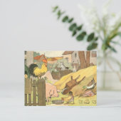 Tiere aus der Kindergeschichte Postkarte (Stehend Vorderseite)