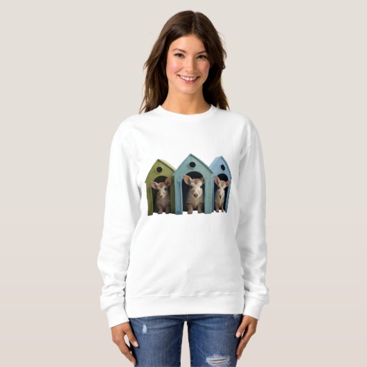 Tiere ausblenden sweatshirt (Vorne ganz)
