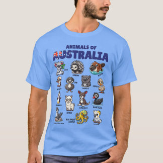 Tiere Australiens Bildung Australische Tiere T-Shirt