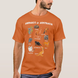 Tiere Australiens Tierpädagogischer Känguru f T-Shirt