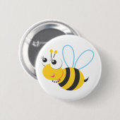 Tiere - Biene Button (Vorne & Hinten)