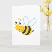 Tiere - Biene Karte (Gelbe Blume)
